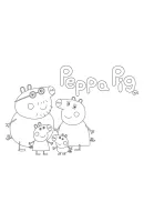 Peppa Pig kleurplaat 45